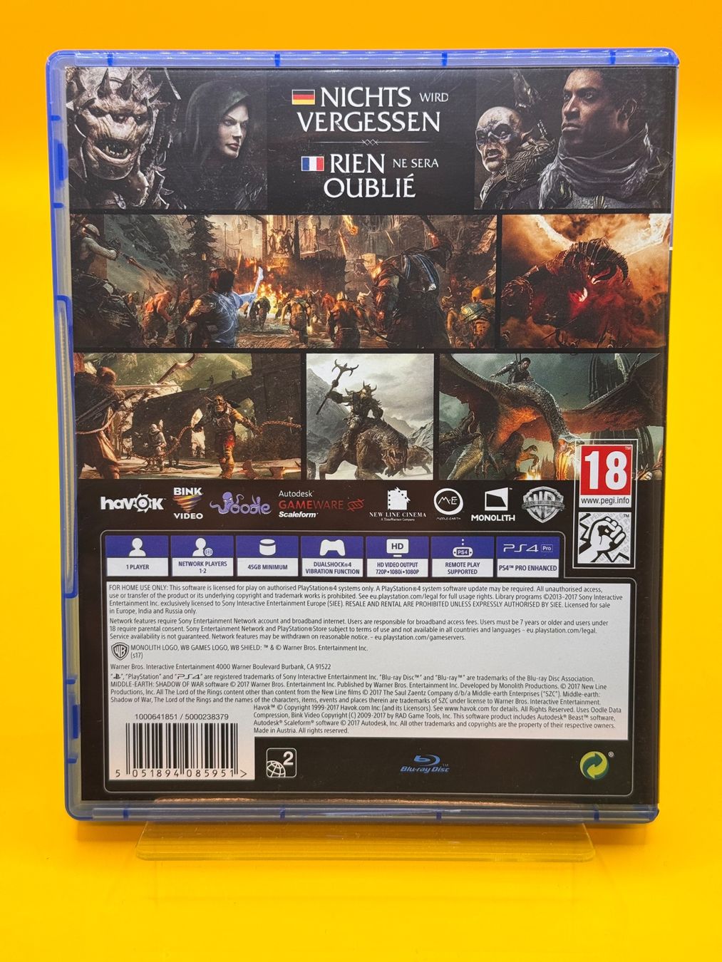 Sony Giochi: PS4 Game: Mittelerde: Schatten des Krieges – Usato da Oberwil b. Zug venduto da silver2024 1
