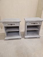 2 Vintage Nachttische / Beistelltische im Shabby-Chic-Look