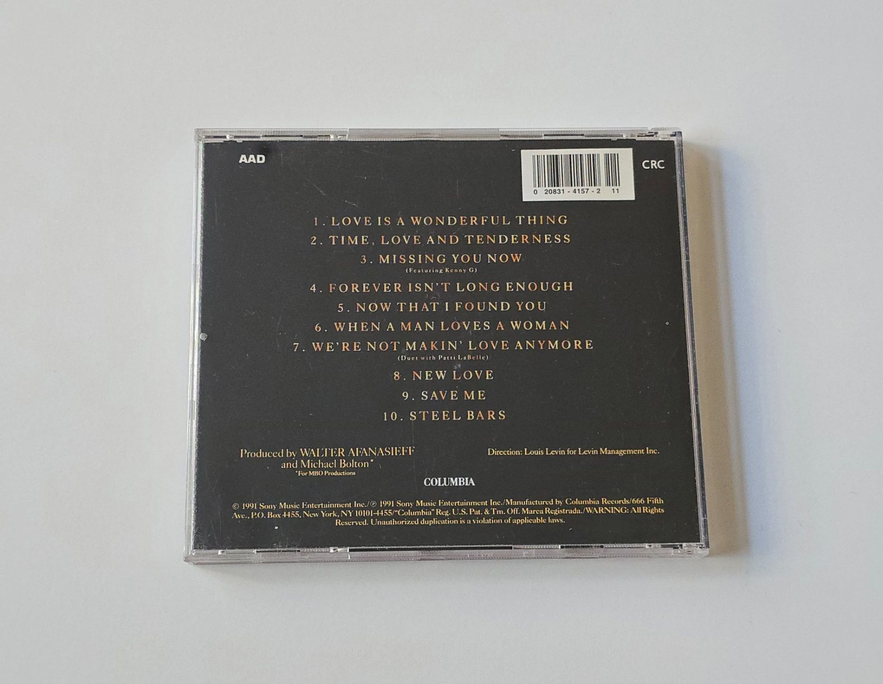 CDs: CD Michael Bolton - Time, Love and Tenderness – Gebraucht aus Dättlikon von Wundertuete_ 1