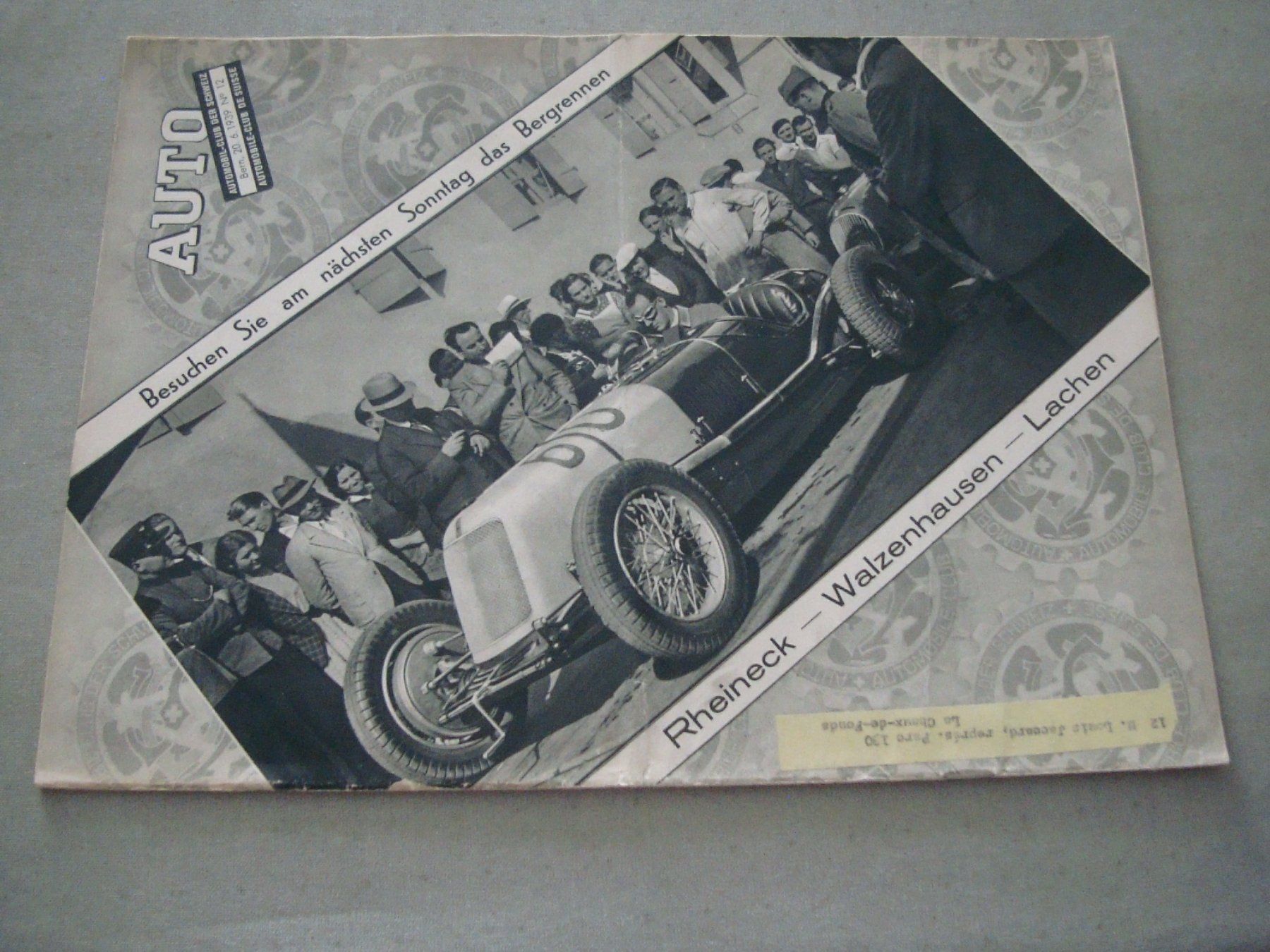 Zeitschriften & Magazine: Zeitung - Auto - ACS - 1939 - Heft Nr. 12 – Gebraucht aus Neuenegg von flohcante