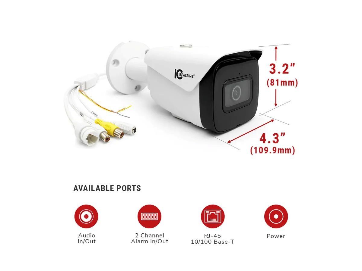 Fotocamera: IC Realtime IPMX-B20F-IRW2 - IP Bullet Camera – Nuovo e nell'imballaggio originale da Uster venduto da lookandlisten 2