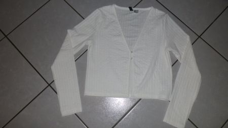 Damen-Jäckchen weiss, langarm / H&M / M