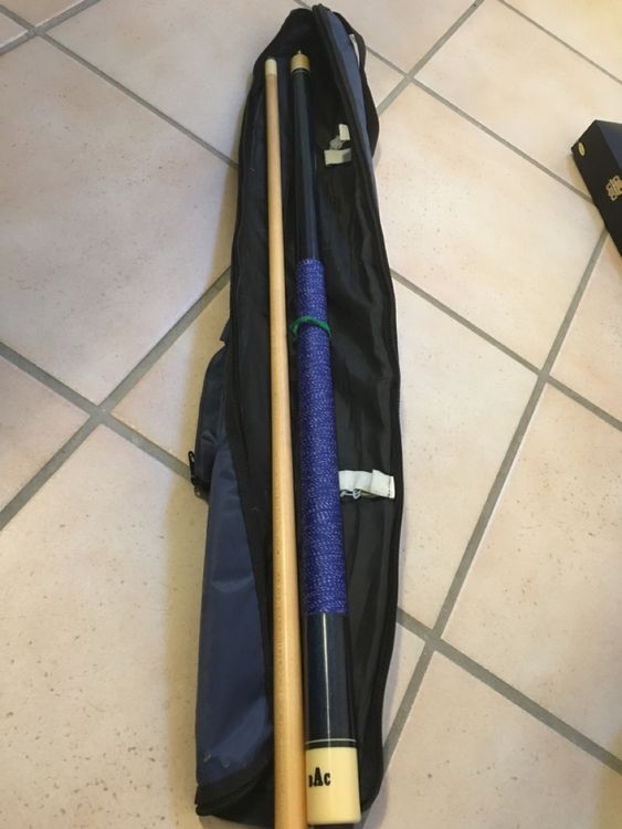Étui De Transport Pour Queue De Billard 3/4 - Tissu Oxford, Poche Accessoires, 114 Cm
