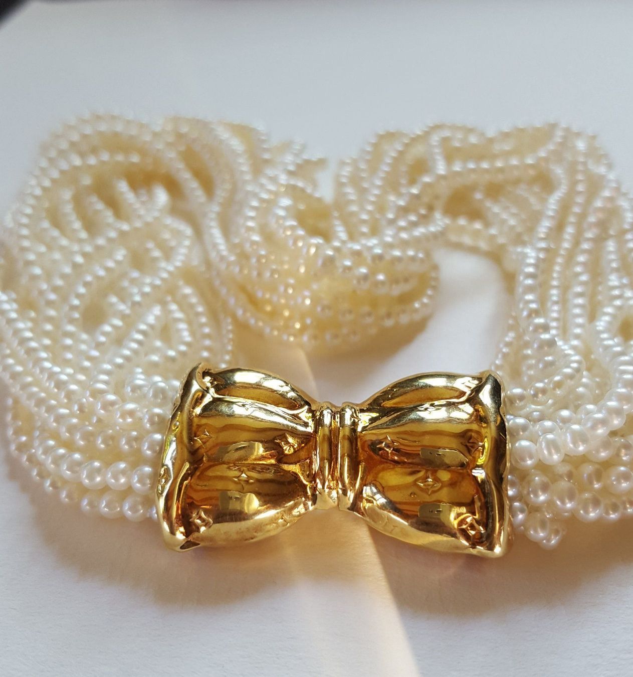 Catenine: Perlen Collier Mit 750 Gold Verschluss – Usato da Wald ZH venduto da Aniade 7