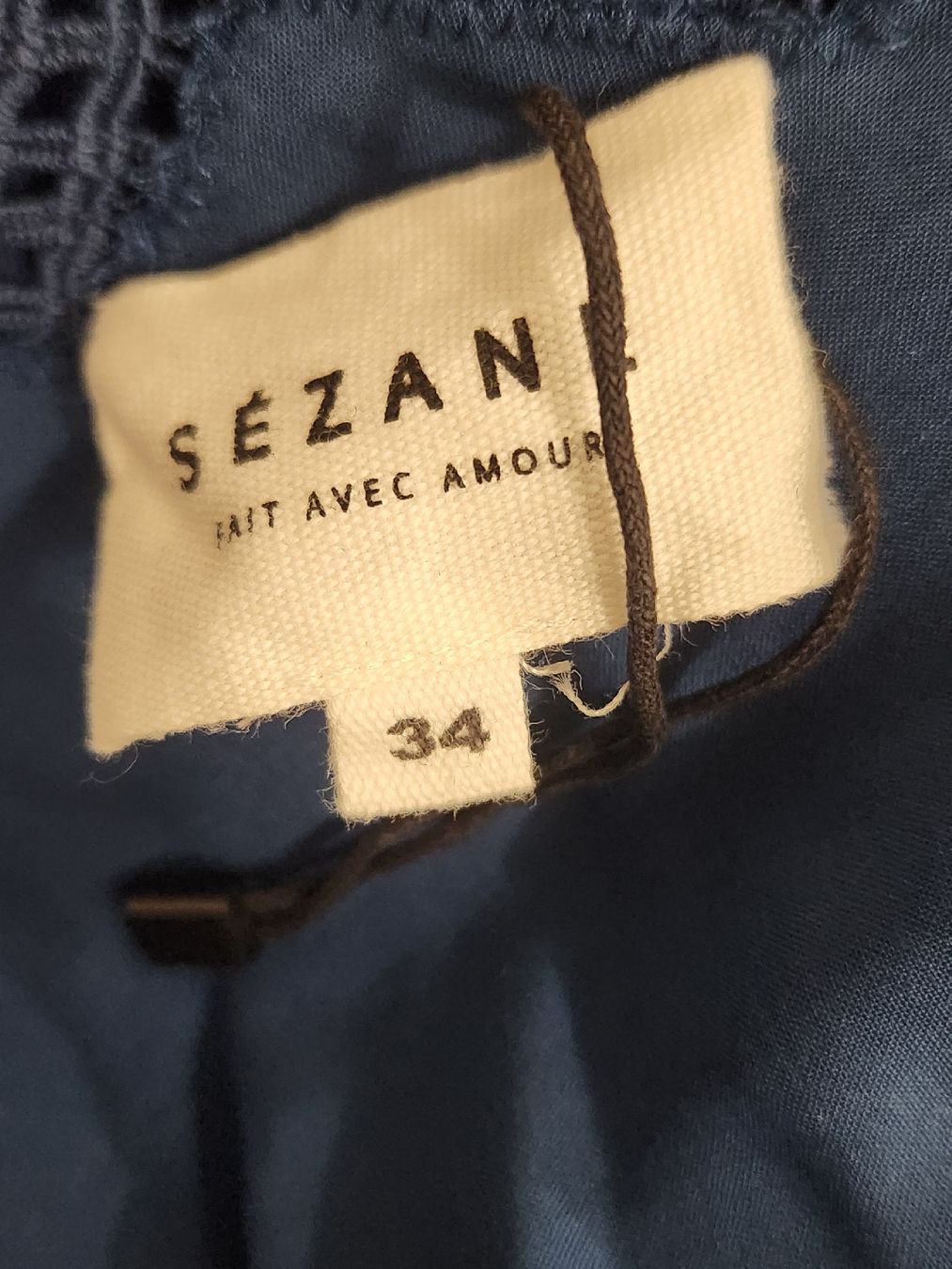 Sezane Kleider: Robe SÉZANE bleue taille 34 en soie – Gebraucht aus Niedergösgen von Eva2410 4