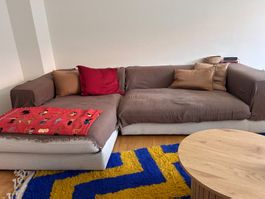 Bequemes Ecksofa zu verschenken - Bezüge waschbar
