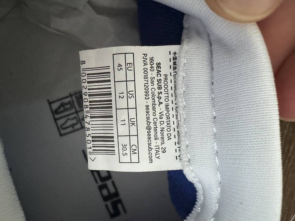 Scarpe da uomo: SEAC Reef Badeschhe Schwimmschuhe - Grösse 45 – Usato da Dübendorf venduto da lebe_bunter 2