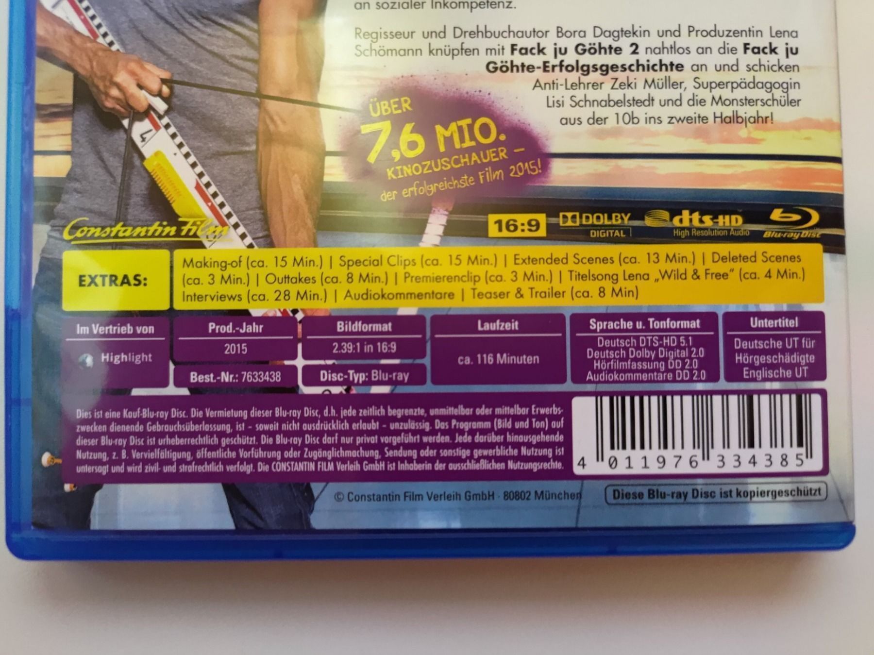 Tutti i DVDs: Fack ju Göhte 2 – Usato da Liestal venduto da Kratzilla 3