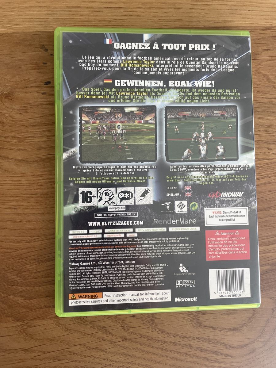 Jeux: Blitz The League Xbox 360 – D'occasion à Hagendorn par masterchieff 1