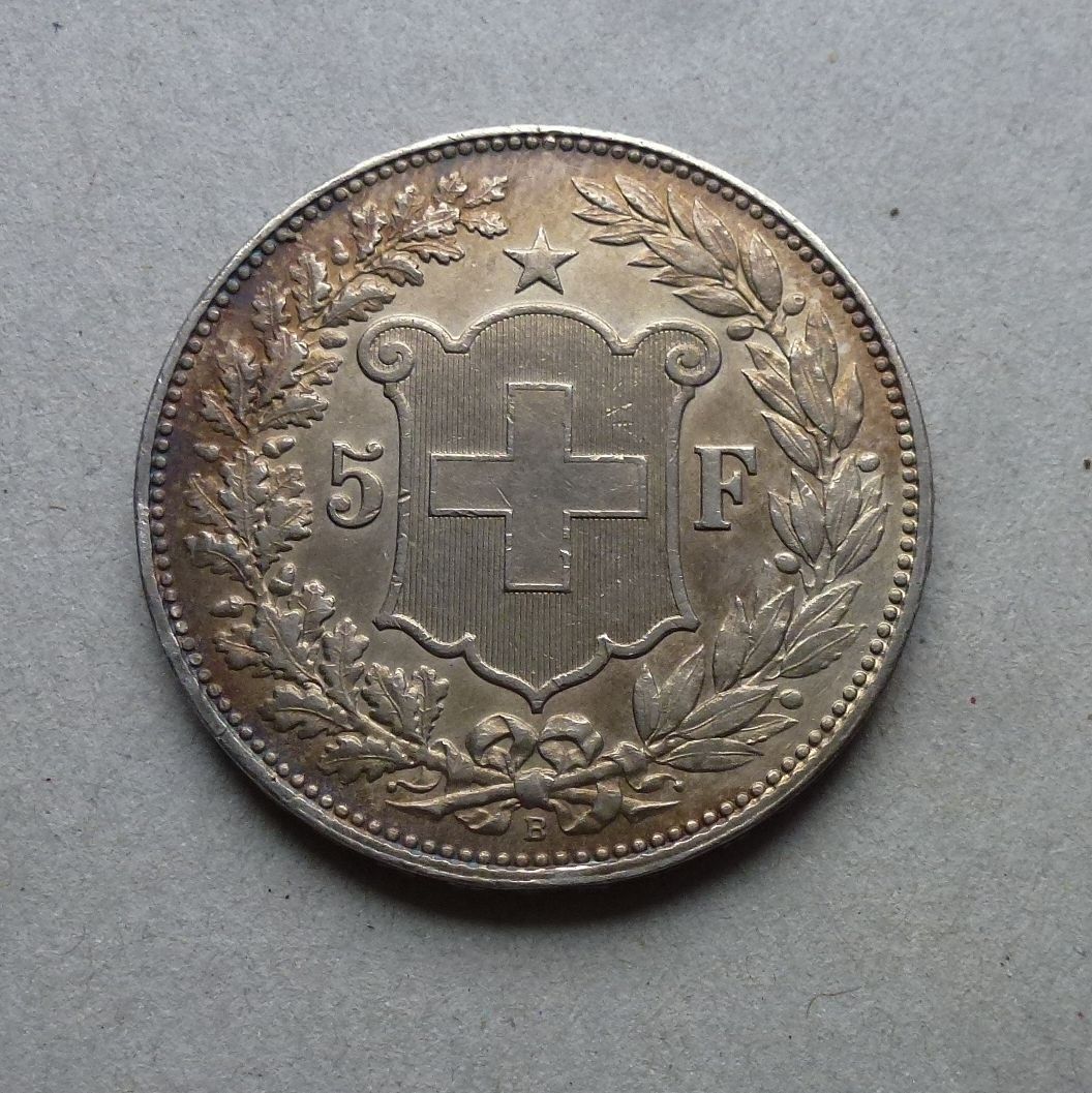 Tutti le monete: ++ 5.- Franken 1907, gute Erhaltung – Usato da Walkringen venduto da Casablanca777 1