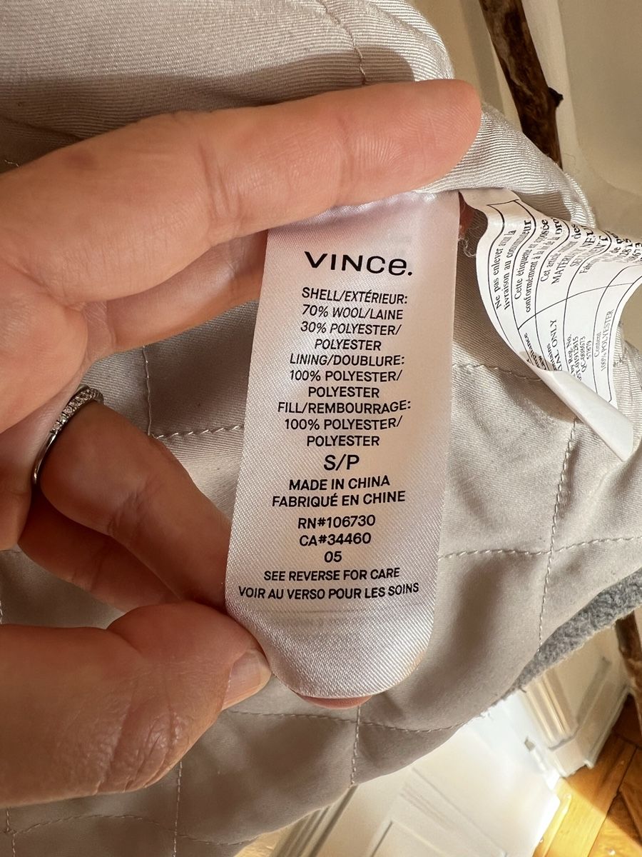 Giacche: Vince light grey/pink Wool Blend Overshirt Jacket S – Usato da Genève venduto da jud_xrl8 4