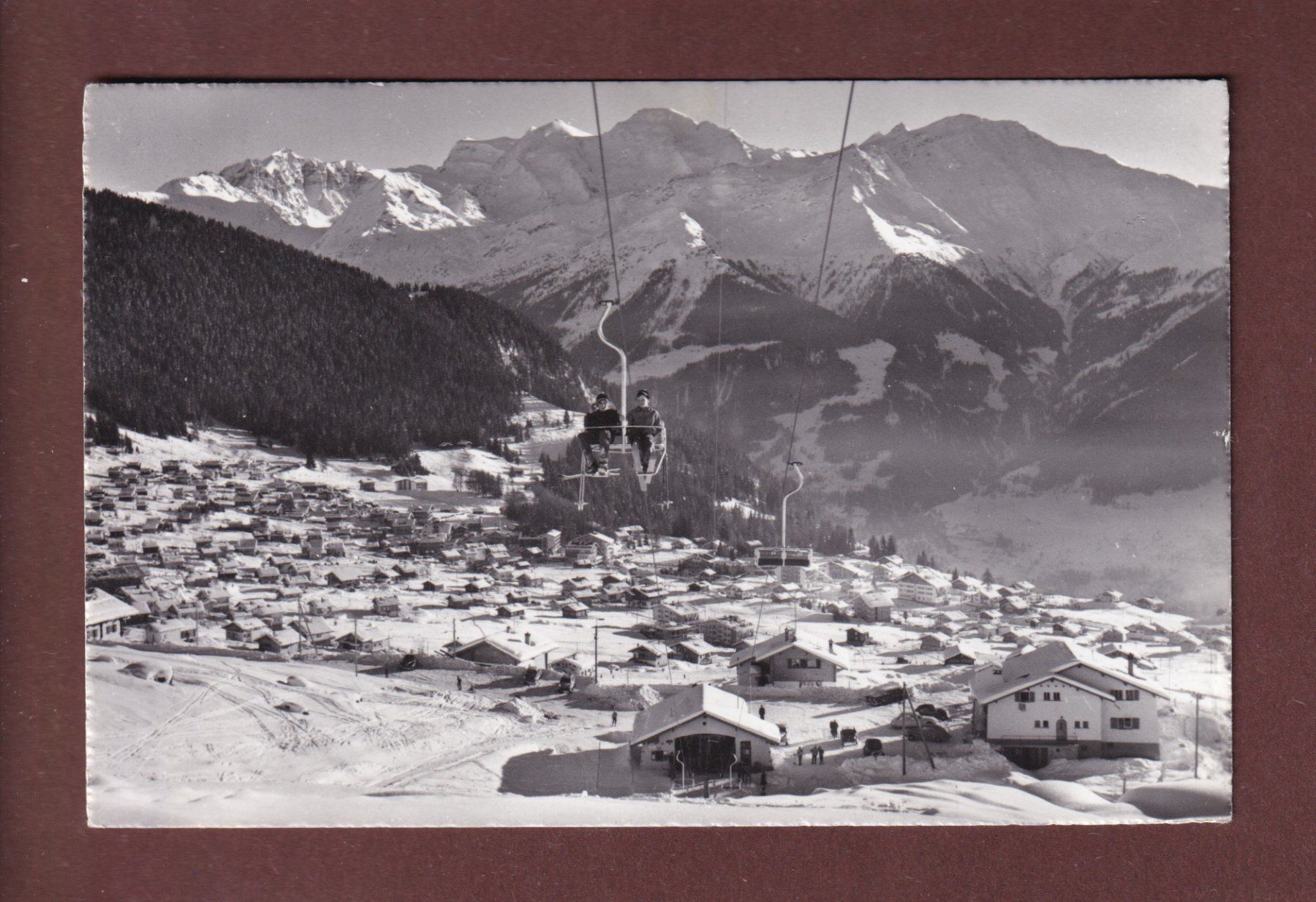 Cartes postales: VERBIER - Télésiège de Savoleyres - 1962 – D'occasion à Pully par nicecards-shop