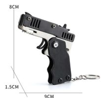 Gummipistole mit Schlüsselanhänger, neu