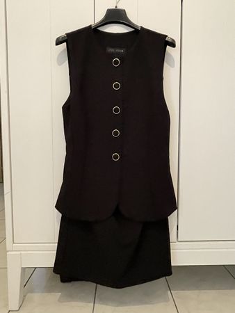 Zara Playsuit Black Sleeveless Button Up Good Condition