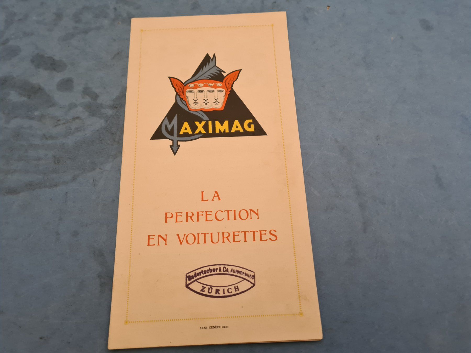 Motosacoche Documenti: MAXIMAG MOTOSACOCHE BROCHURE VINTAGE OLDTIMER – Usato da Bellevue venduto da BURGOLMANIA
