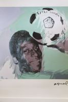 Andy Warhol "Pop Art Druck" Handsigniert, Pelé