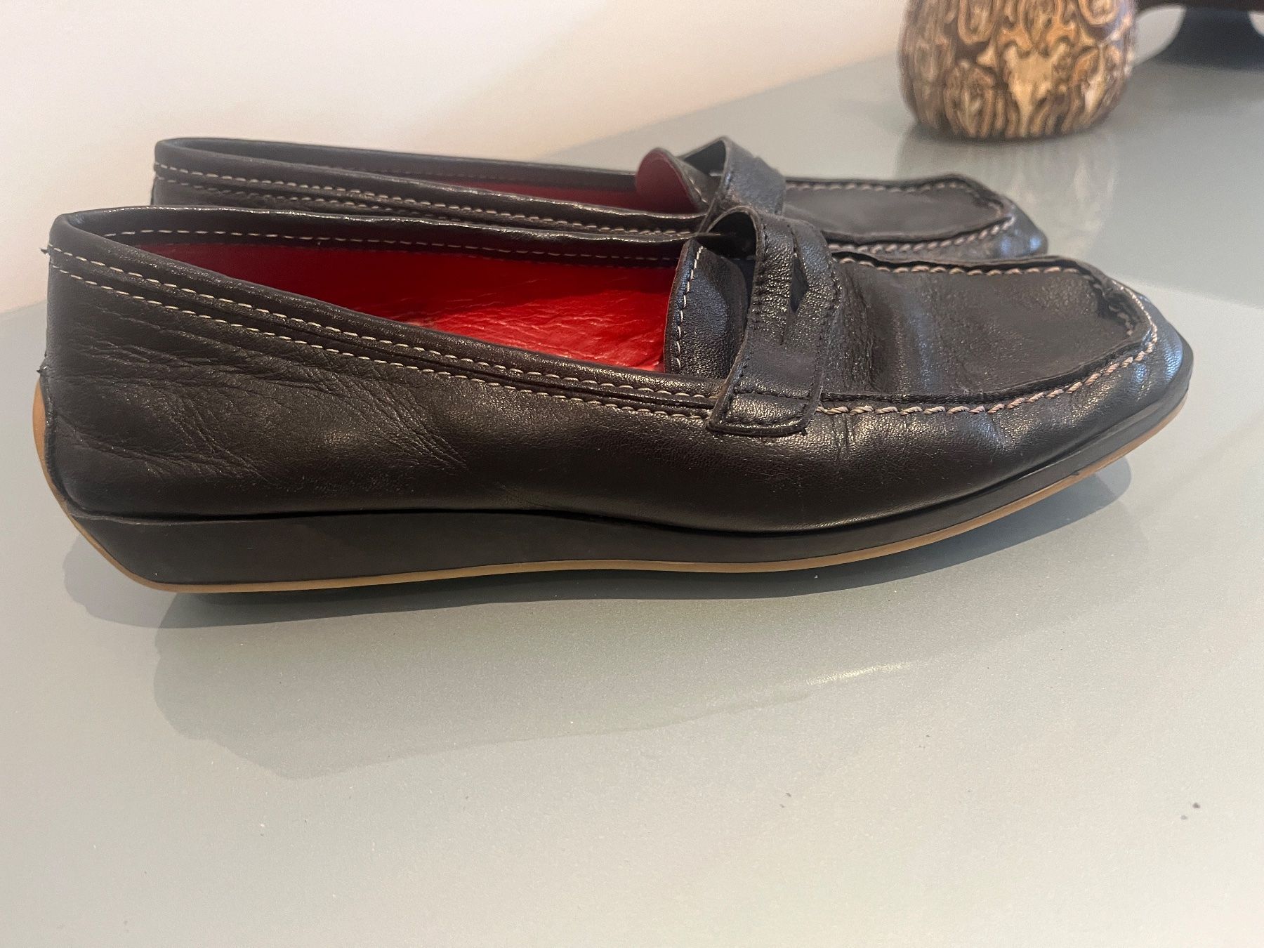 Scarpe da donna: BATA Damen Leder Mokassins, Gr. 36 – Usato da Davos Wiesen venduto da Roseli21 1
