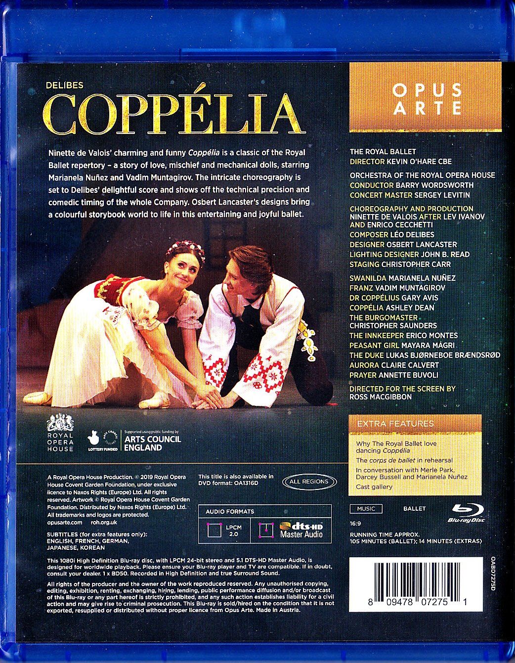 Tutti i DVDs: Coppélia, Ballett; Blu-Ray-Disc – Usato da Rubigen venduto da OPERNFREUND 1