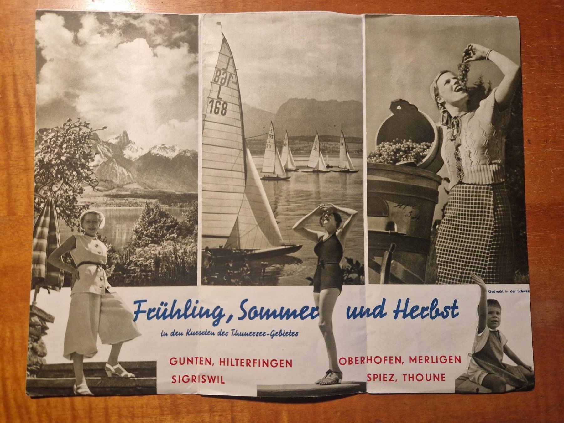 Dokumente: Faltprospekt 1939 Thunersee – Gebraucht aus Büetigen von philat 1
