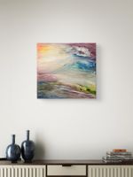Originalgemälde auf Leinwand 30x30, Öl auf Leinwand