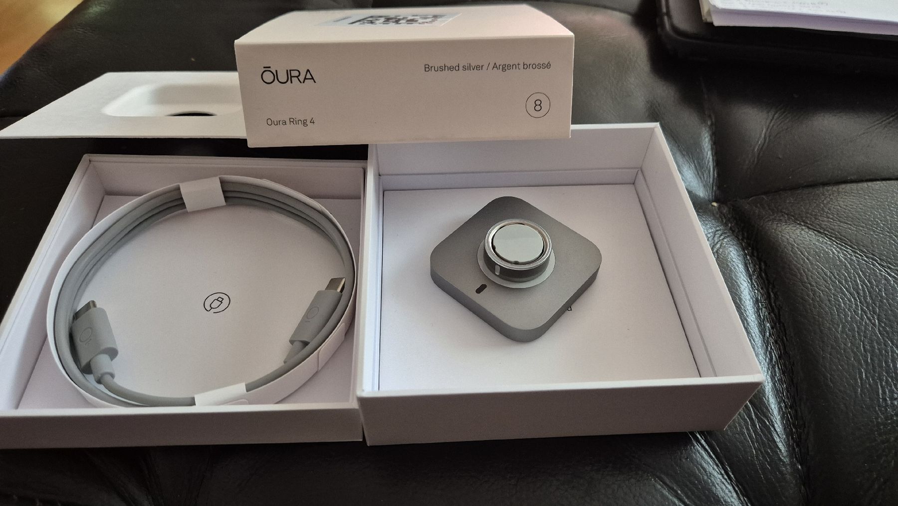 Ringe: Oura Ring 4 Brushed Silver, Gr.8 – Gebraucht aus Spiez von topcastro22