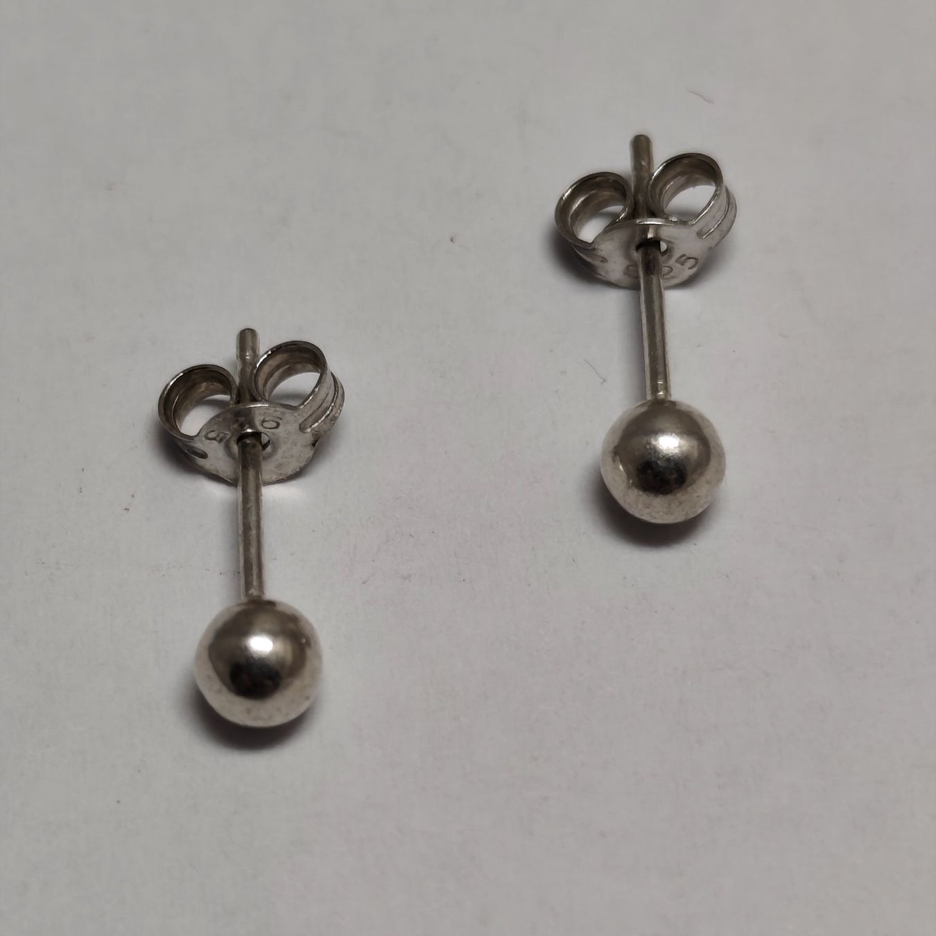 Boucles d'oreille: Vintage Silver silber Stud Earrings Boucles d'Oreilles #A4 – D'occasion à Châtelaine par Tropic.Watch2 1