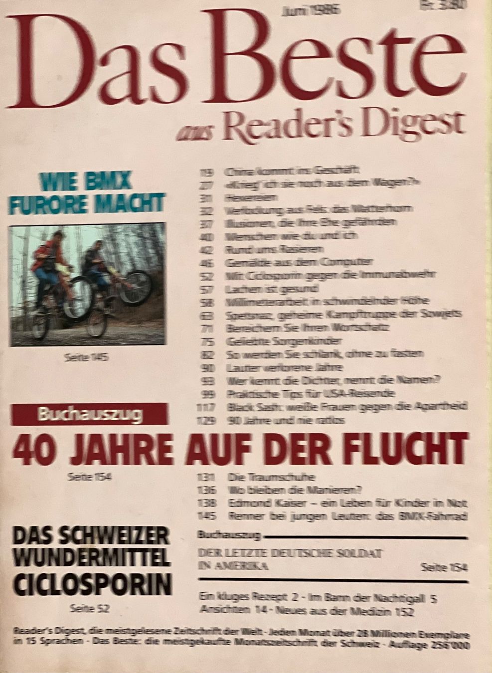 Zeitschriften & Magazine: Reader's Digest DAS BESTE Januar - Dezember 1986 – Gebraucht aus Winterthur von Buchecke_54 3
