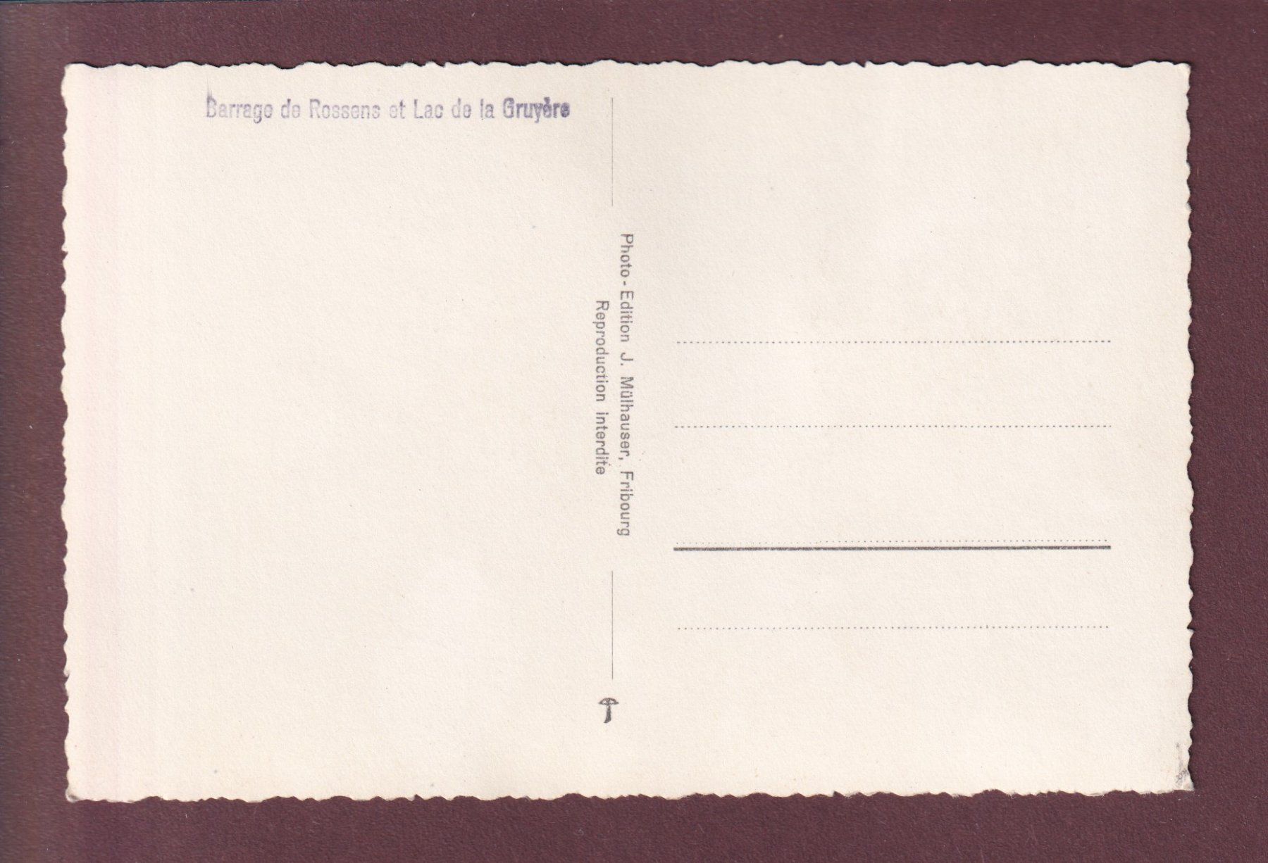 Cartoline postali: Barrage de ROSSENS - Vue aérienne – Usato da Pully venduto da nicecards 1