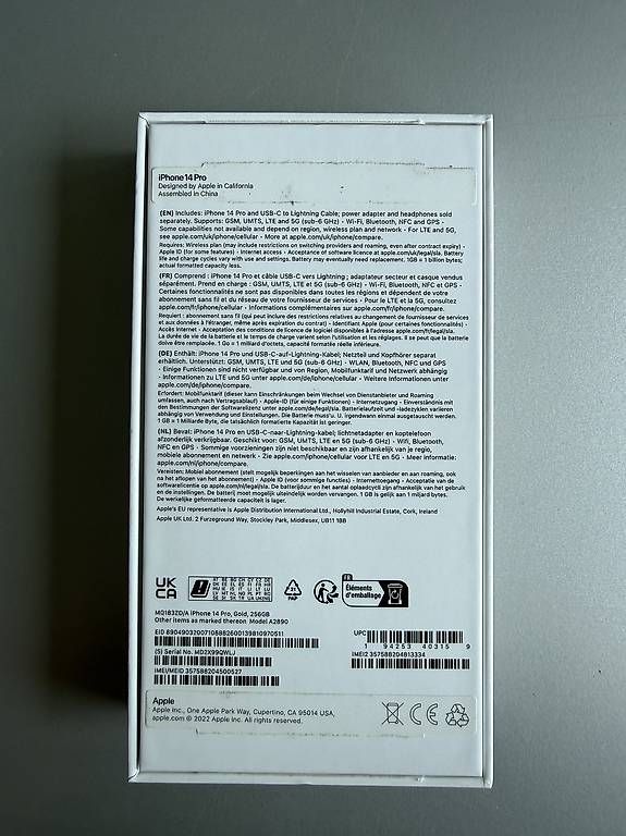 Telefoni cellulari / Smartphones: Apple iPhone 14 Pro Originalverpackung  nur Schachtel – Usato da Diepoldsau venduto da Joscharius 2