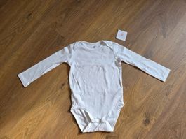 Langarmbody, Body weiss H&M Gr. 98