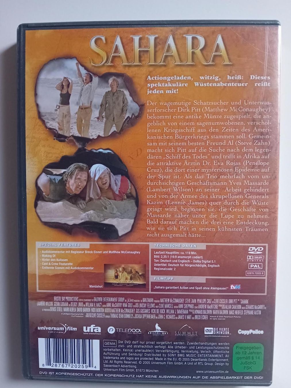 Alle DVDs: Sahara DVD Abenteuer in der Wüste – Gebraucht aus Salez von Robe12 1