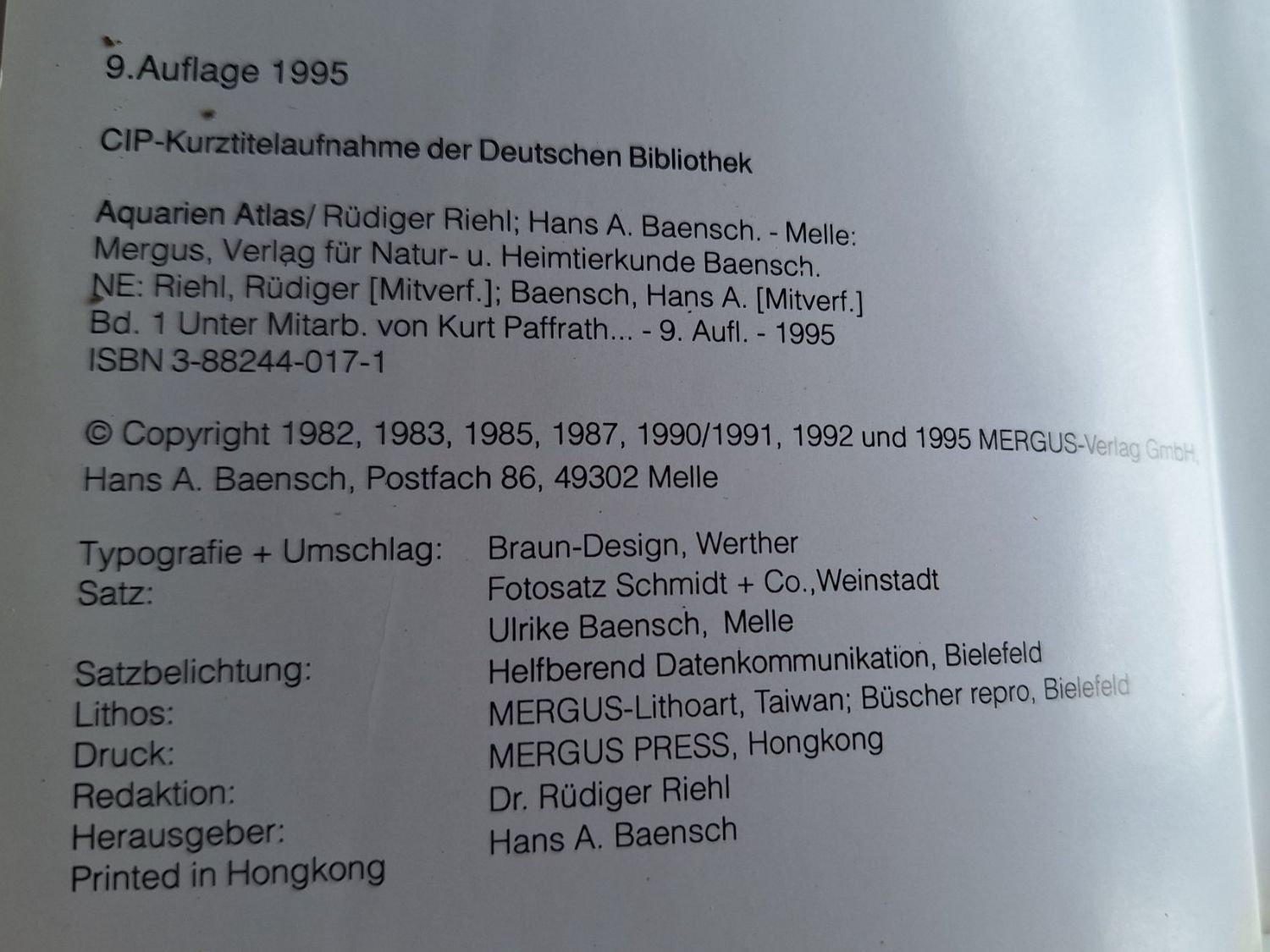Bücher: AQUARIENATLAS MIT 950 SEITEN – Gebraucht aus Huttwil von Kunterbuntli 3