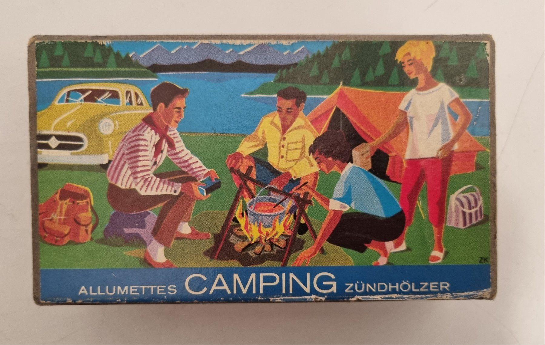 Accendini: Zündholzschachtel "Camping" Vintage – Usato da Olten venduto da Jurablick12