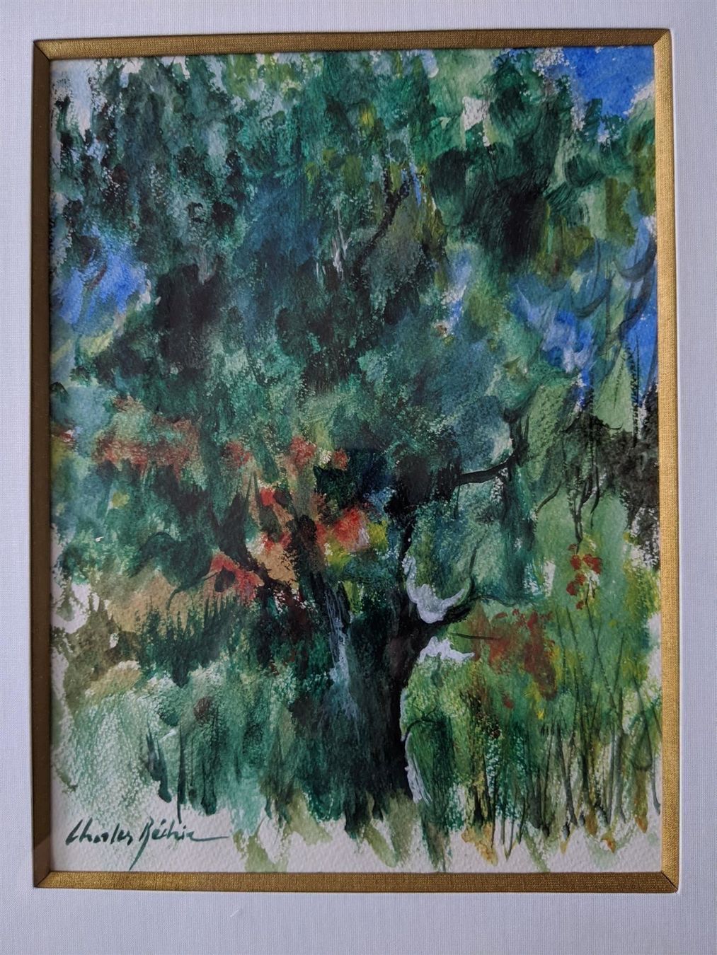 Tableaux: CHARLES BÉCHIR : Pommier abstrait – D'occasion à Petit-Lancy par kine 2