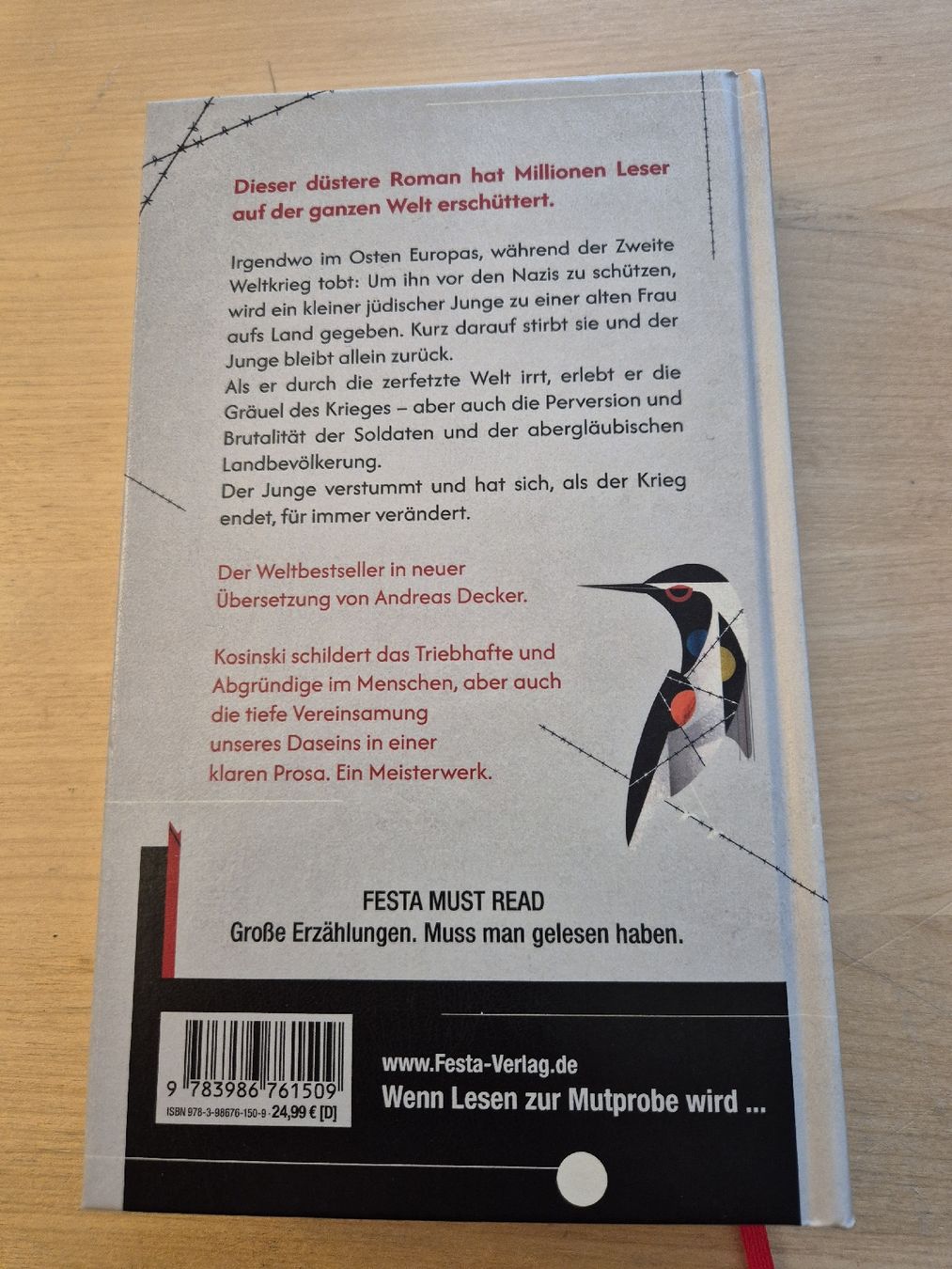 Libri: Jerzy Kosinski, der bemahlte Vogel – Usato da Ehrendingen venduto da Amigo5 1