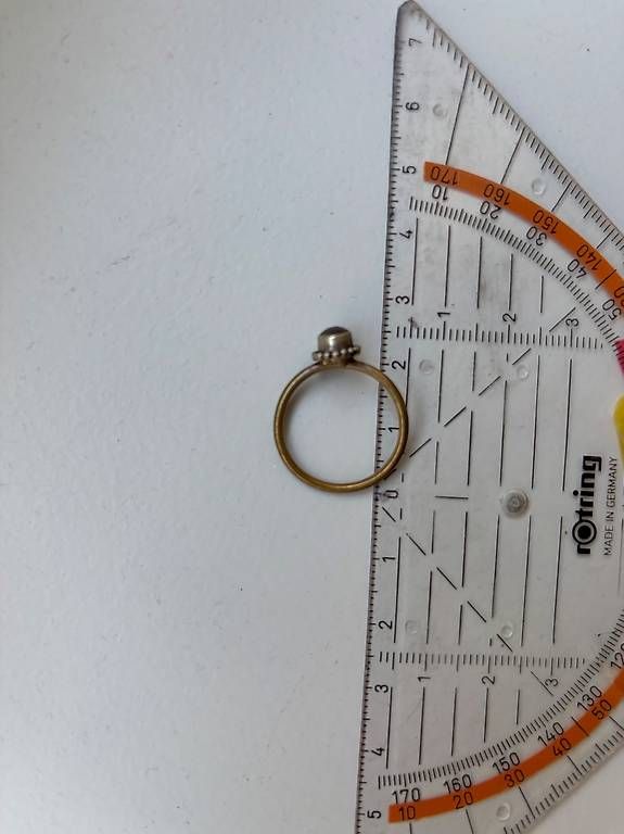Anelli: Silberner Ring mit Stein – Usato da Bern venduto da mari773 3