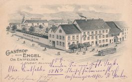 Oberentfelden Lithografie Gasthof zum Engel