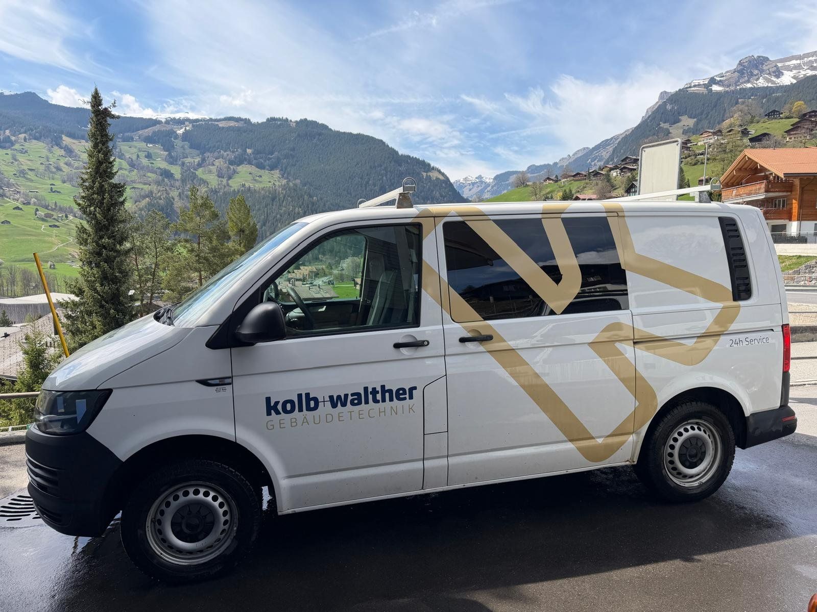 VW Nutzfahrzeuge: VW Transporter T6 4Motion, ab MFK und Service, mit Sortimo – Gebraucht aus Grindelwald von Kolb2