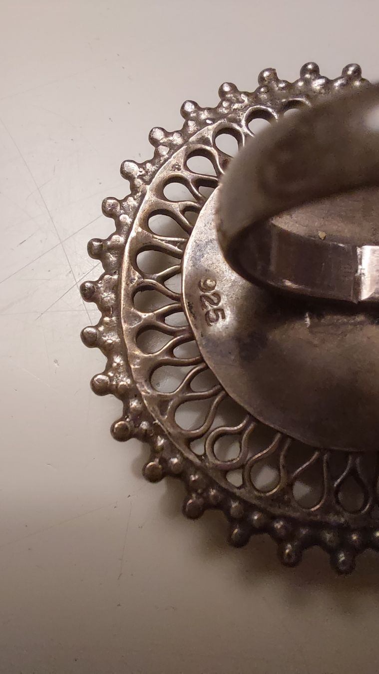 Anelli: Auffälliger Fingerring mit rötlichem Stein – Usato da Zürich venduto da nin_8tfv 4