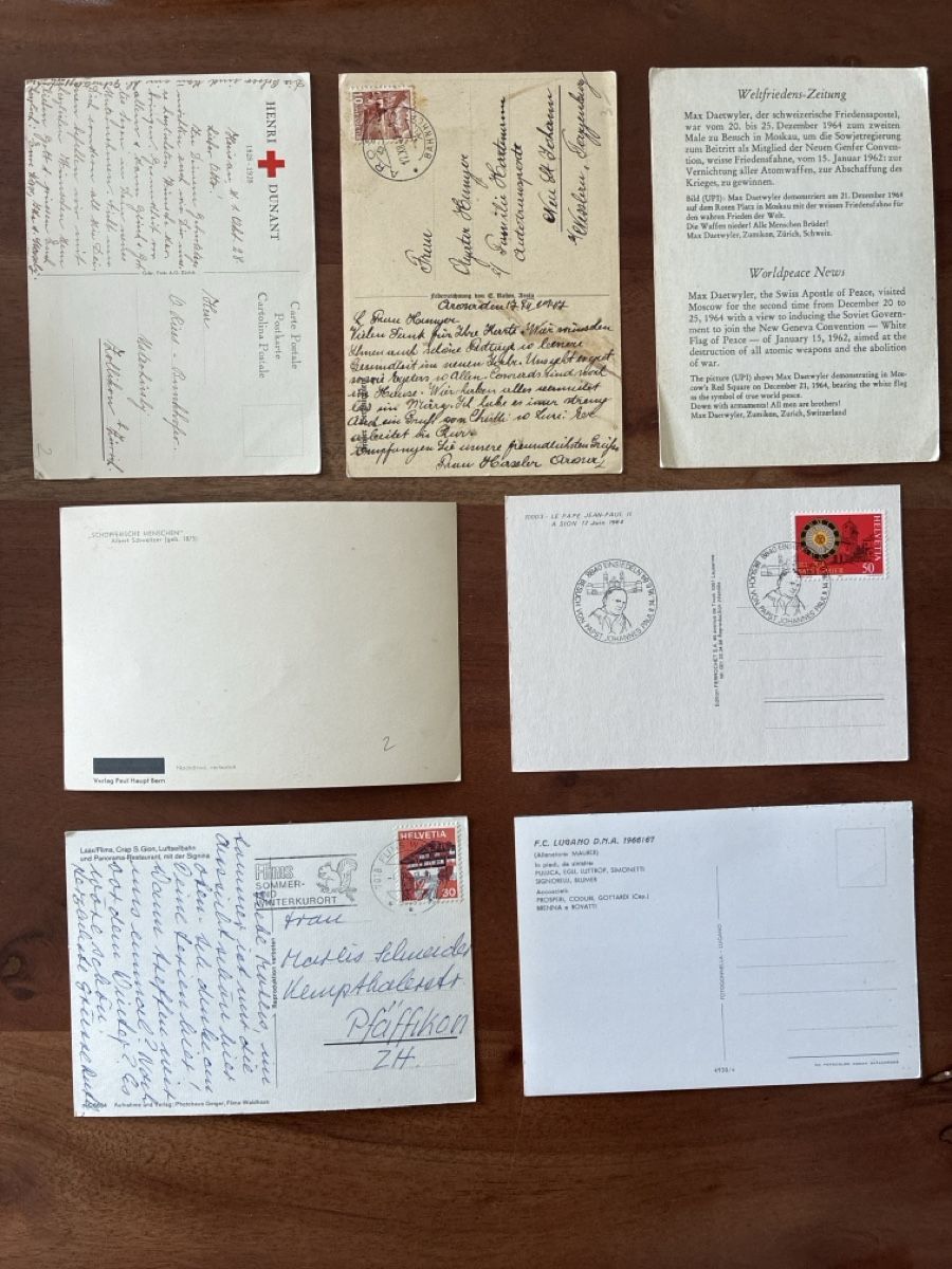 Cartoline postali: 15 Ansichtskarten Schweiz ganz Spezielle im Grossformat  – Usato da Oftringen venduto da Cla.vD.74 1