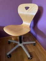 Gut erhalten Bürostuhl (Holz), drehbar