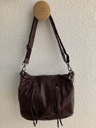 LEDERTASCHE FREEDSBRUDER FRINGY MIDGE chocolate braun, NEU!!