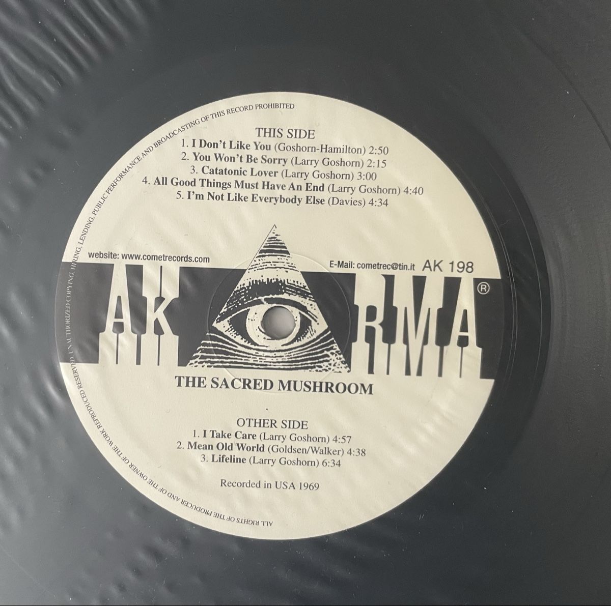 Vinyles: Sacred Mushroom - same - AKARMA Vinyl LP – D'occasion à Olten par Bluespapst 2
