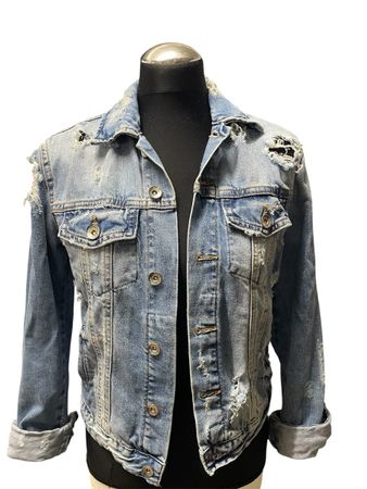Zara Jeansjacke, Gr. S, destroyed Look, Top Zustand!