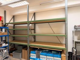 Schwerlast Palettenregal  3x 180 x 80 x 300 cm +Arbeitstisch
