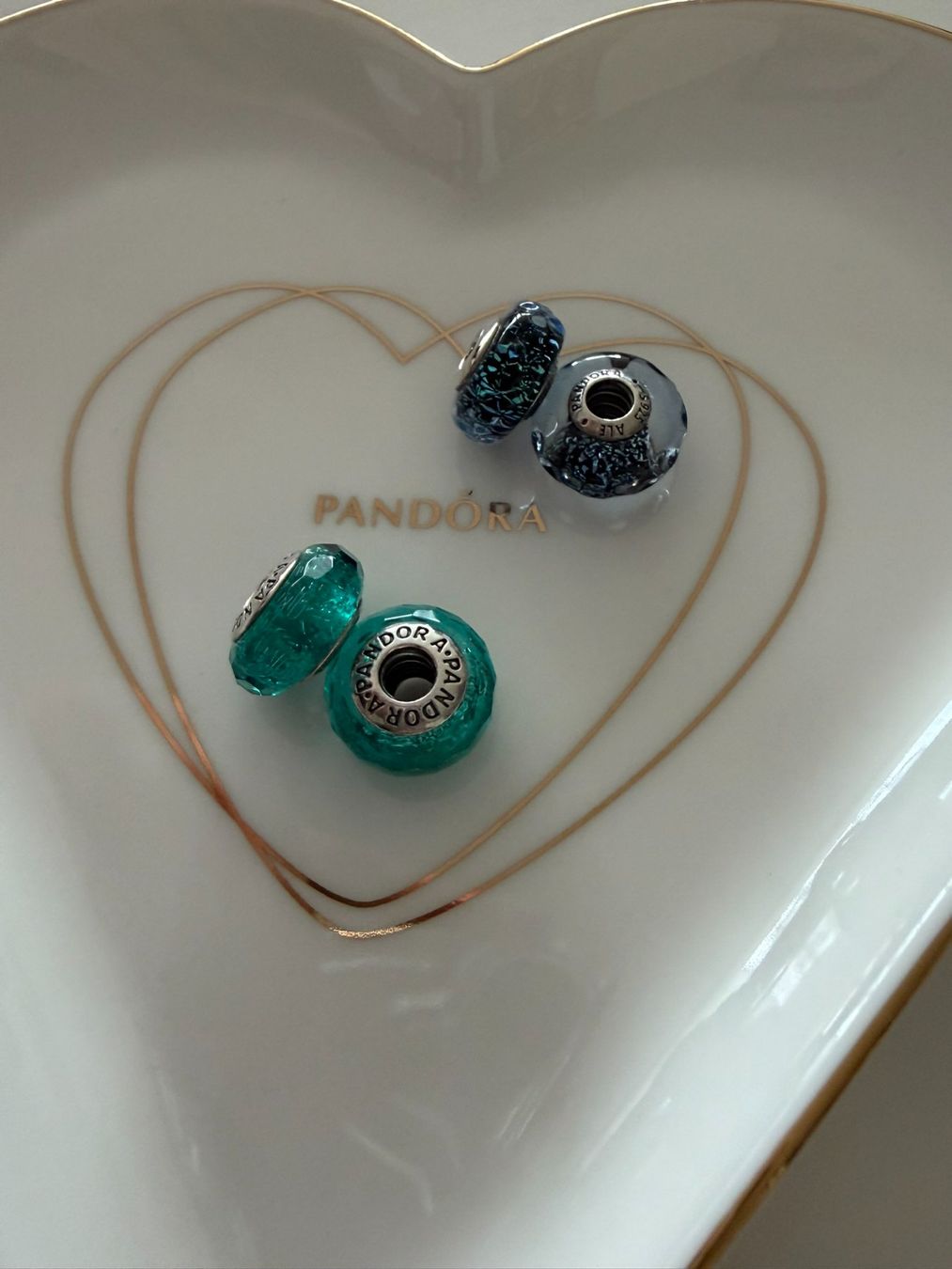 Pandora Ciondoli: Pandora Charms - Grün und Blau – Nuovo (secondo la descrizione) da Othmarsingen venduto da Pandabaerchen 1