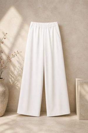 Pantalone classico bianco