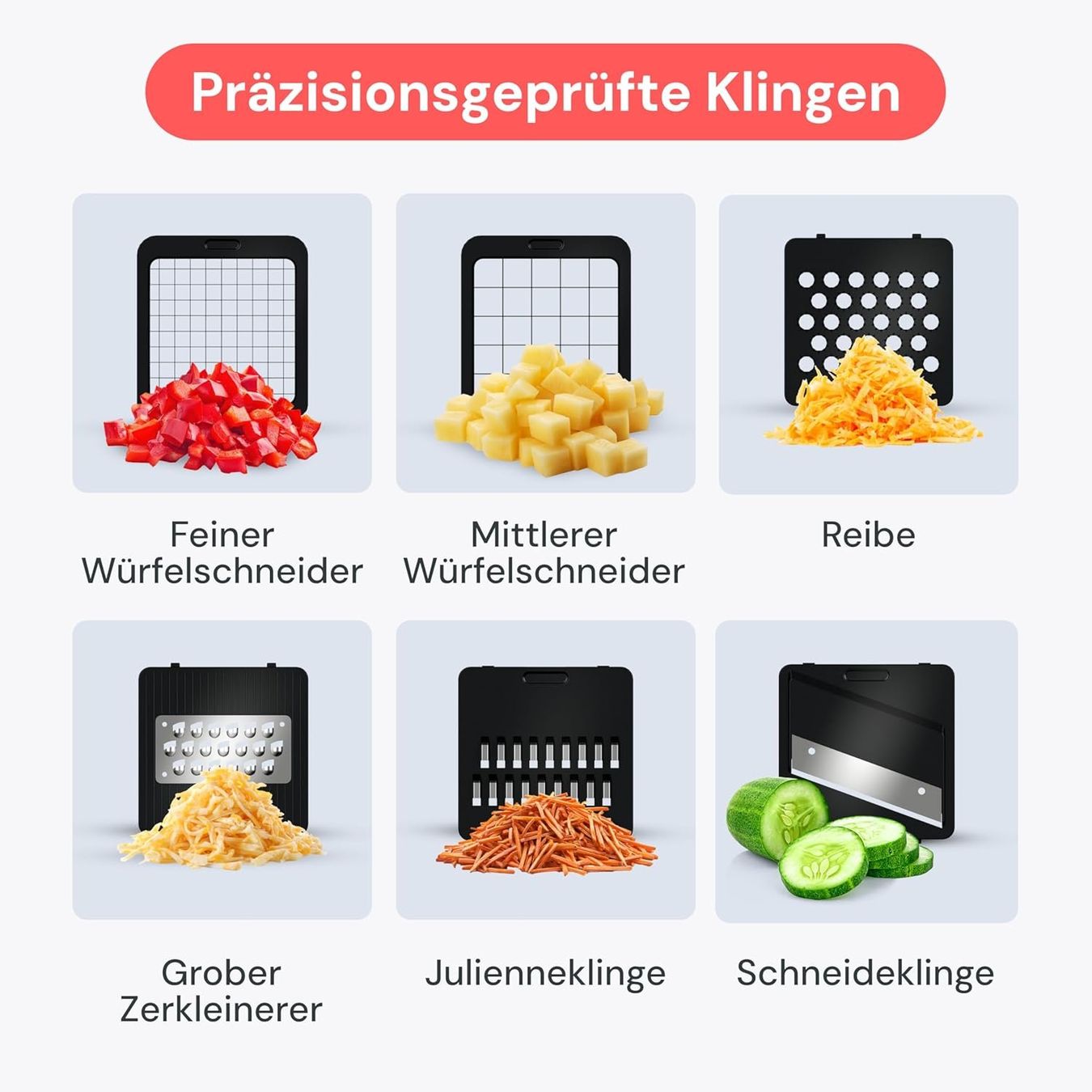 Elettrodomestici da cucina: Gemüseschneider Set mit Mandoline und Auffangbehälter – Nuovo e nell'imballaggio originale da St. Gallen venduto da sch_zsz7 3