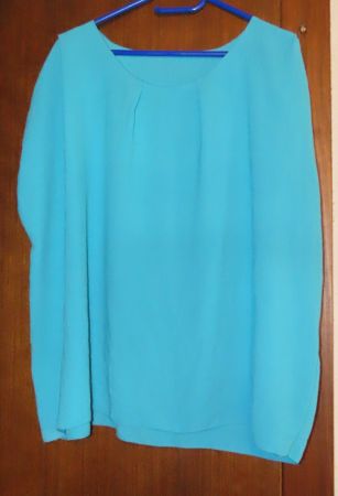 Tunique turquoise légère, idéale pour l'été - Taille Unique
