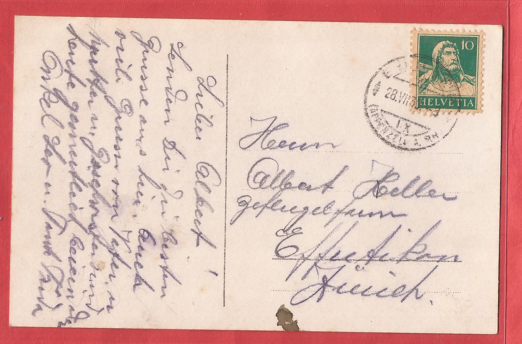 Cartoline postali: Bühler - Fotokarte 1933 – Usato da Fislisbach venduto da Porano 1